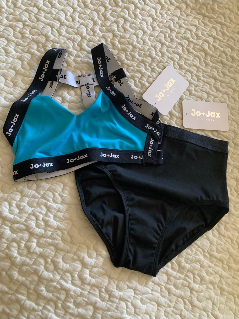 Jo + Jax Blue Roxy Top Dance Set Youth Large NWT